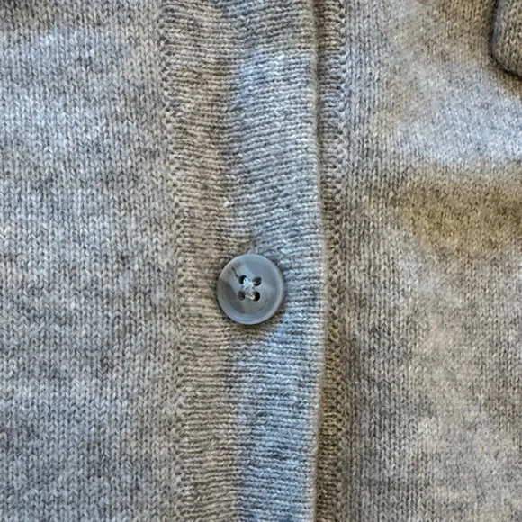 NakedCashmere Light Gray cashmere Shirt Cardigan - Picture 4 of 7